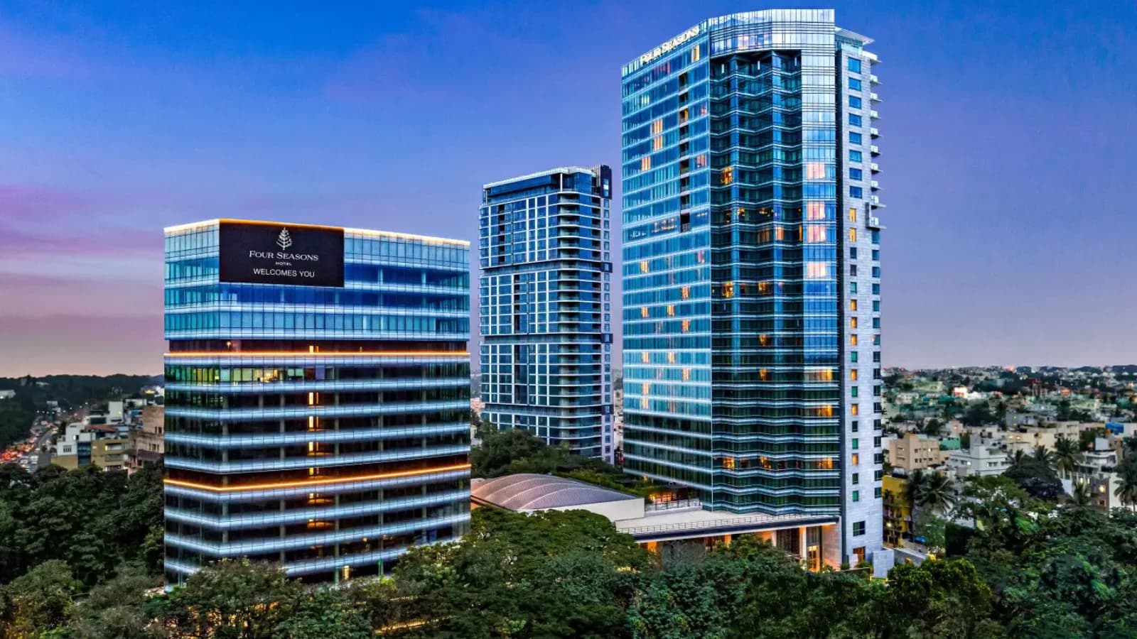 Aerial view of Embassy One North Tower